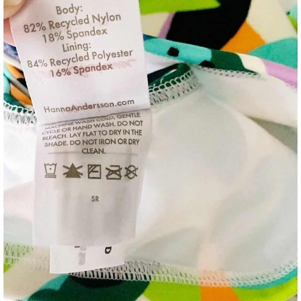 NEW Hanna Andersson Girl 2-Piece Tankini Swimsuit 4T 4 years 100 cm